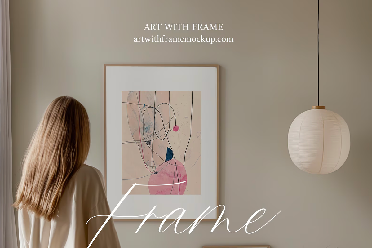 10 Frame Mockups with Person, an Advertising Mockup by ArtwithFrame (Photo 10 of 13)