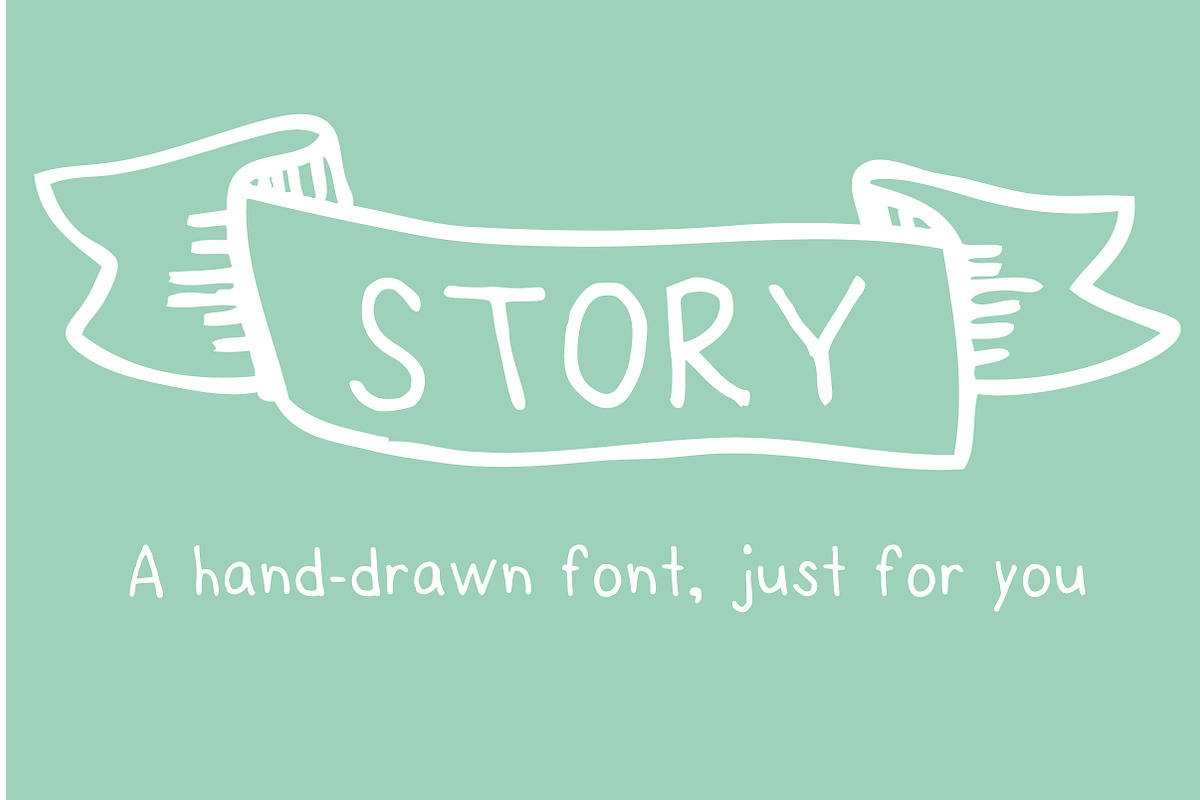 Story- a HandDrawn Font just for you