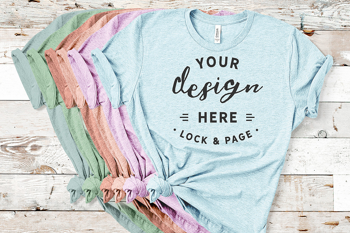 Mockup Bundle Bella Canvas T-Shirt, a Household Mockup by lock and page (Photo 17 of 45)