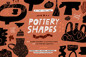 POTTERY SHAPES | HAND DRAWN CLIPART