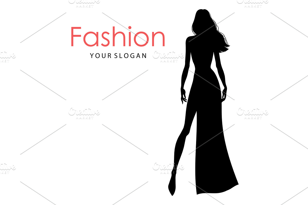Woman silhouette, vector, a Person Illustration by Shorena Design