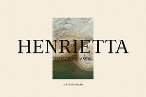 Henrietta Font Fonts Pairing - Dou