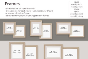 BOY'S NURSERY Wall&Frame Mockups