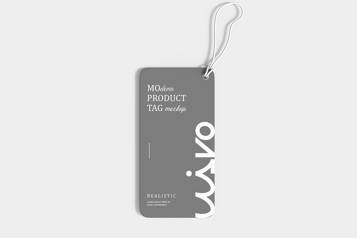 Modern Product Tag Mockup