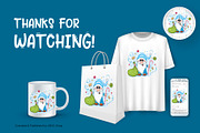 Set of cute cartoon characters_03, an Animal Illustration by KENO Mascots (Thumbnail 10 of 10)