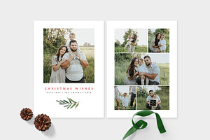 Christmas Photo Card Template -CD105