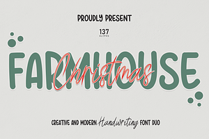 Farmhouse-Christmas Font Duo