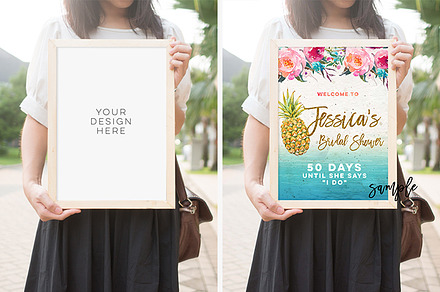 wood frame mock up