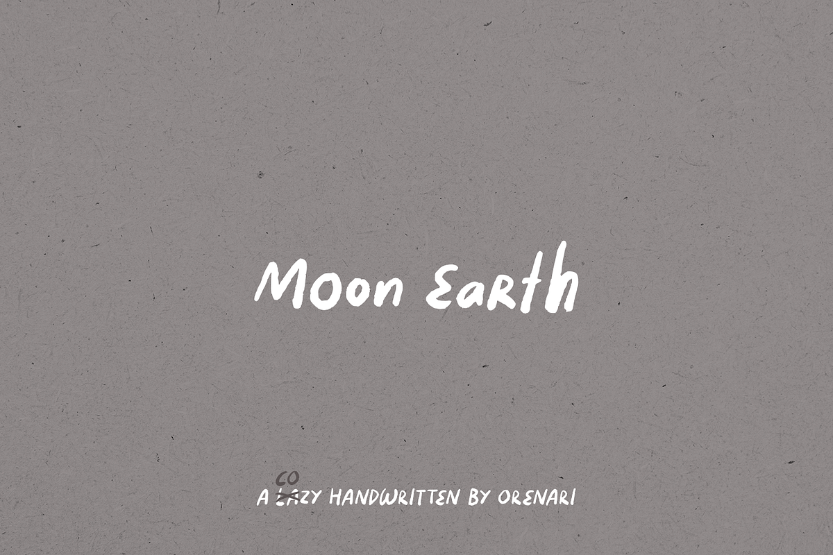 Moon Earth ~ A Cozy Handwritten, a Font by Orenari (Photo 8 of 9)