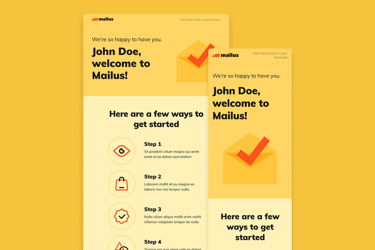 Email Templates (Welcome), an Email Template by Middltone (Photo 3 of 3)