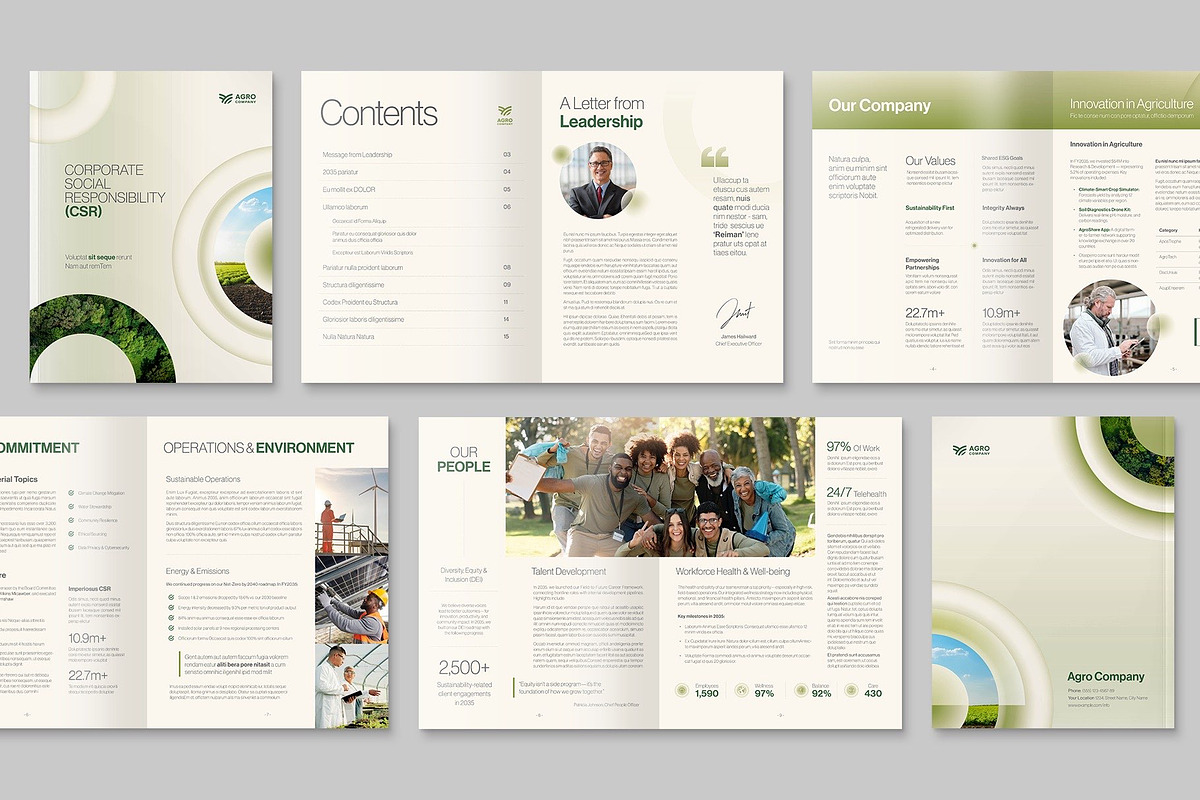 Corporate Social Responsibility, a Brochure Template by BrandPacks