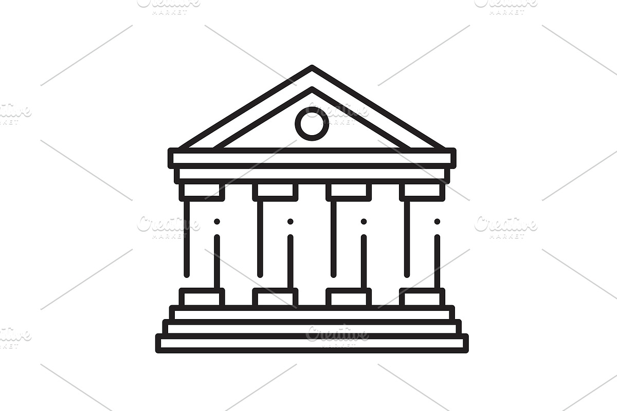 Icon of government, university, muse, an Illustration by Booblgum