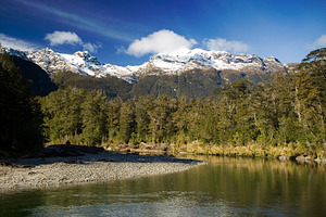River Forest And Mountains, a Nature Photo by THP Creative