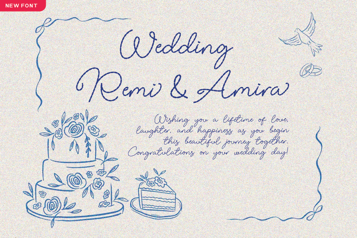 Rhea Line Script, a Script Font by JNJ Studio (Photo 6 of 8)