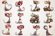 Quirky Dinosaurs PNG Clipart, an Animal Illustration by RobertsArt (Thumbnail 3 of 7)