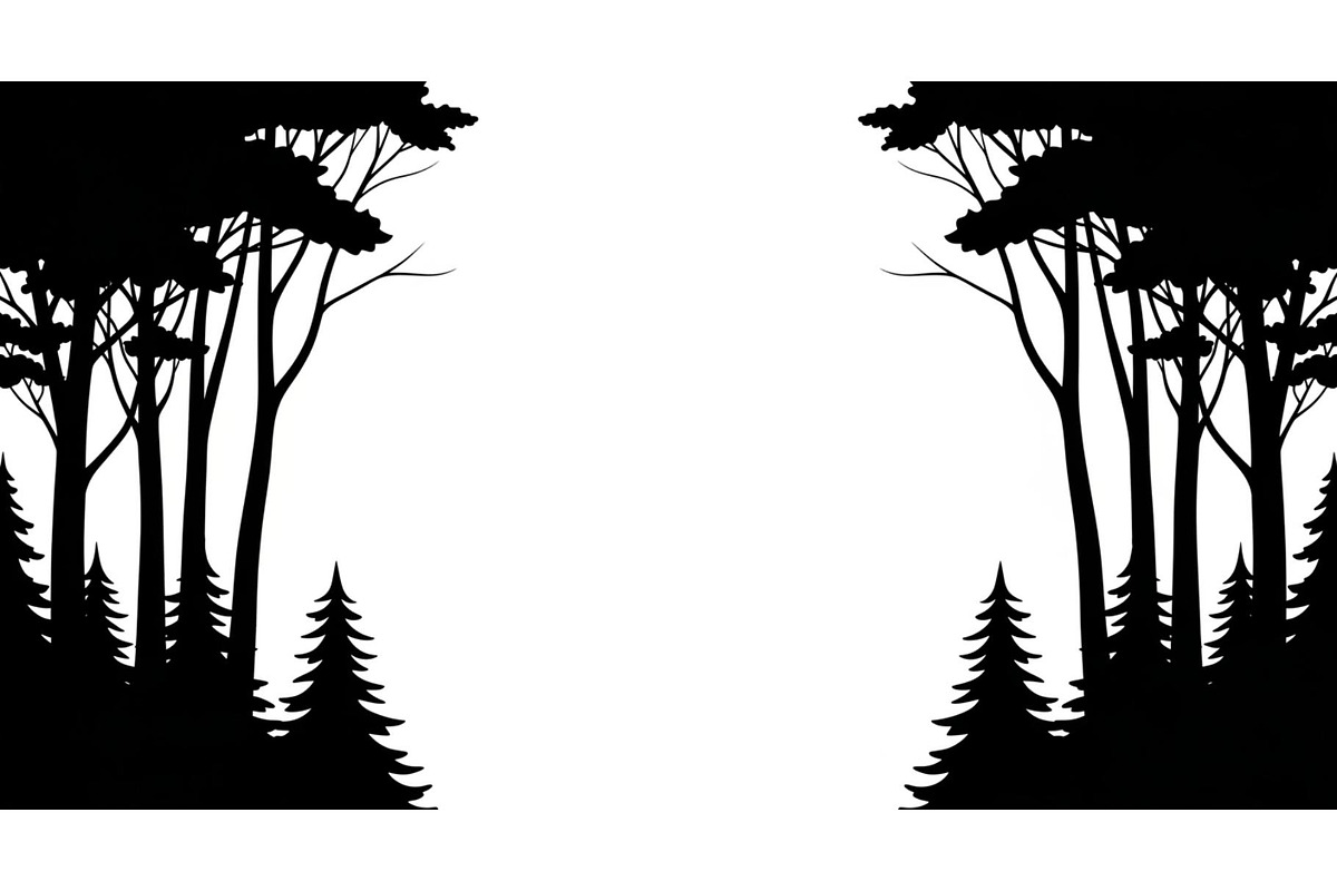 Forest Frame Silhouette SVG Bundle, an Illustration by jahid234 (Photo 20 of 51)