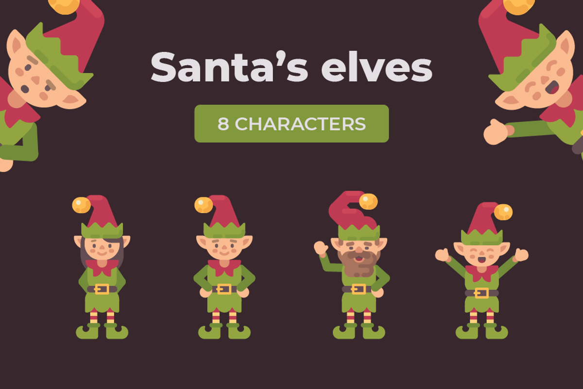 Santa & Friends Christmas characters, an Illustration by Ivan Dubovik (Photo 3 of 9)