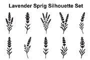 Lavender Botanical Silhouette Set, an Object Graphic by Designs_River (Thumbnail 1 of 3)