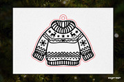 Christmas Sweater Ornaments SVG Bund, a Decorative Illustration by svgocean (Thumbnail 4 of 9)