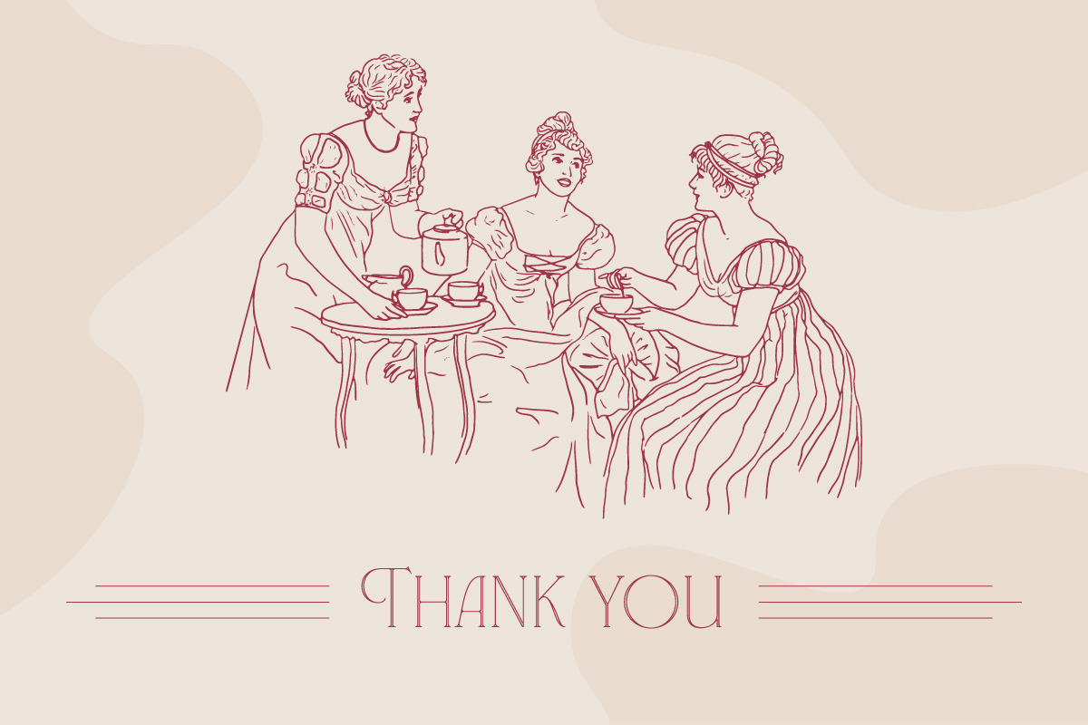 Jane Austen Inspired Line Art, a Person Illustration by Miriam Furniss Designs (Photo 13 of 13)