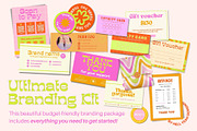 Ultimate Funky Branding Kit, a Branding & Logo Template by Hell Yeah Designs (Thumbnail 3 of 13)
