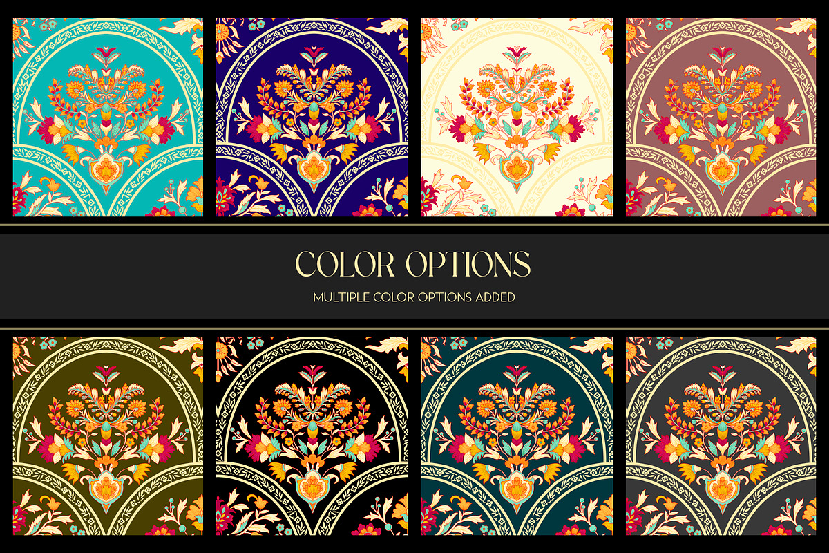 MUGHAL Blossom Arches Pattern, a Pattern Graphic by Fabrivo (Photo 4 of 11)