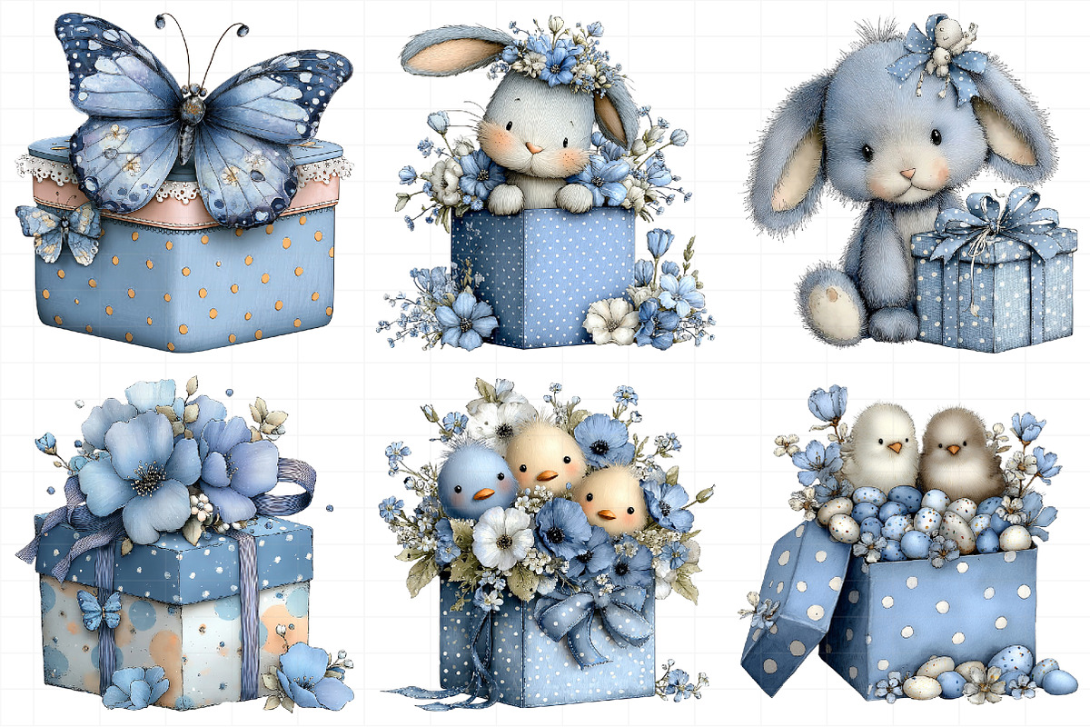 Whimsical Polka Dots Easter Gift Box, an Illustration by Daily.Designs (Photo 7 of 8)