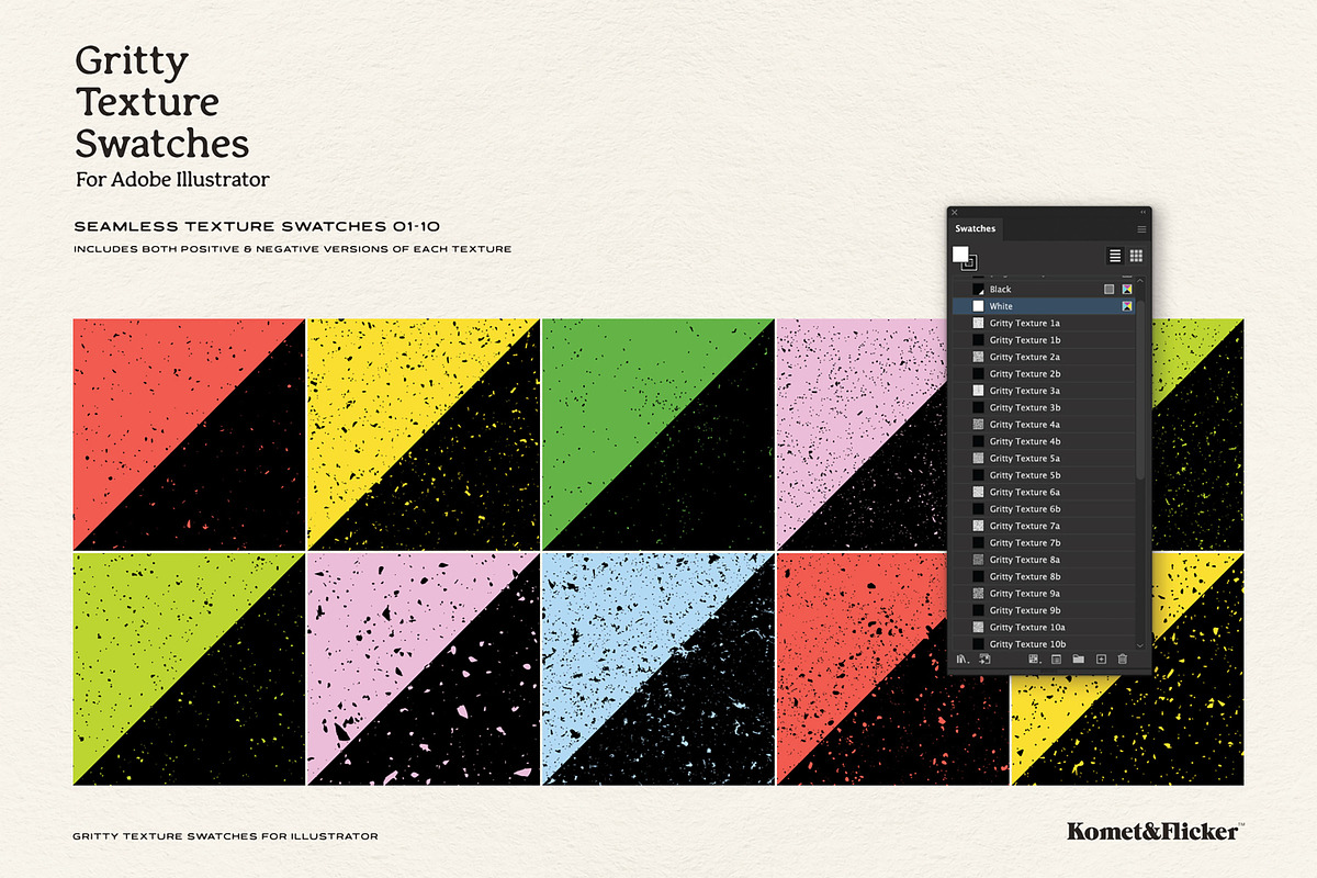 Gritty Texture Swatches