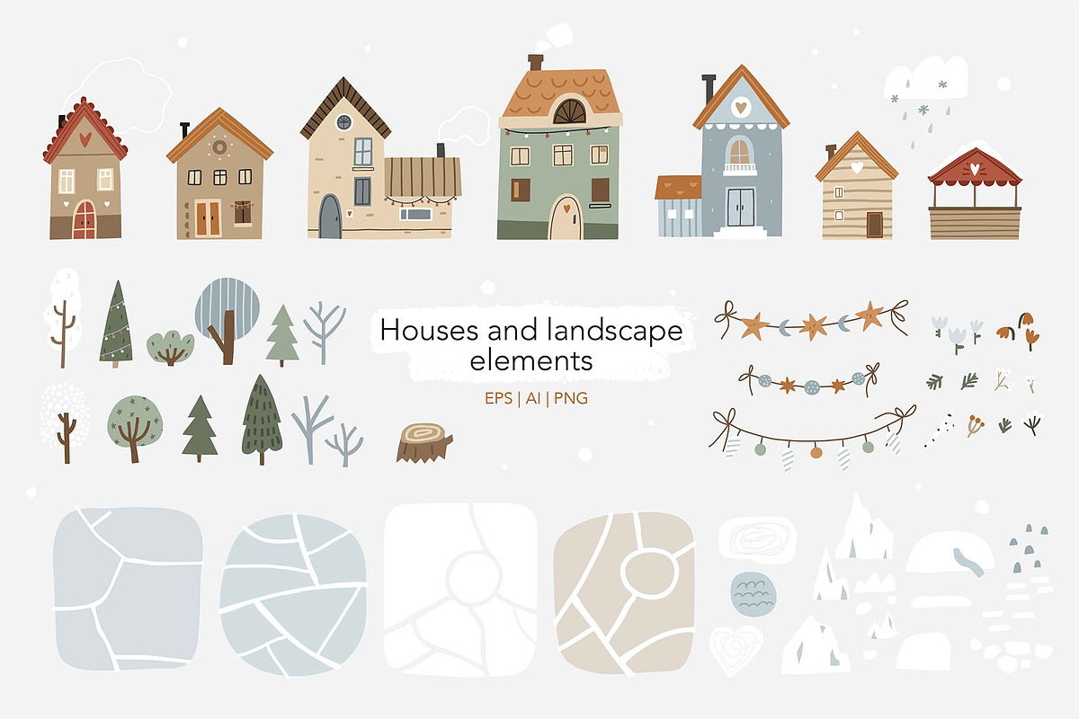 Winter fairy tale - kids collection, a Seasonal Illustration by avdnadi (Photo 4 of 13)