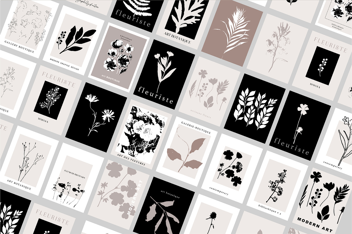 FLORAL ART PRINTS GALLERY. A4 POSTER, a Graphic by Anna Sokol (Photo 2 of 28)