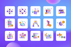 3D NFT Icons