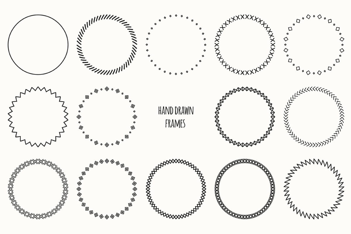 Line Doodle Brushes. Hand Borders., an Illustration by Krolja (Photo 3 of 4)
