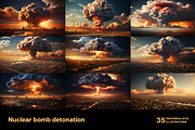 Nuclear bomb detonation. 35 images, an Object Illustration by Handmadefont (Thumbnail 6 of 10)