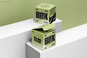 Square Box Mockup Set-3, a Packaging Mockup by Grid&Glow (Thumbnail 2 of 8)
