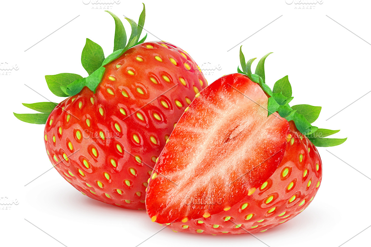 Cut strawberries