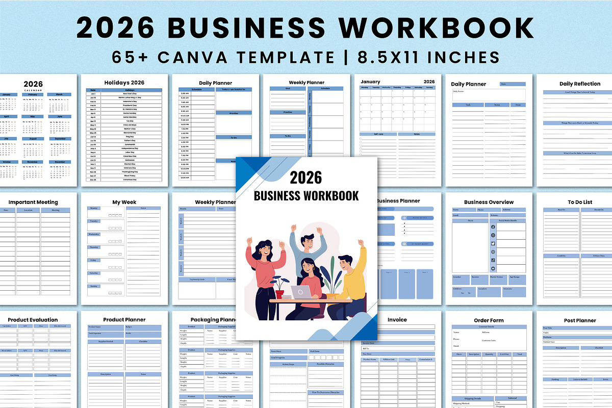 All-In-One Business Organizer Bundle, a Stationery Template by Shumaya (Photo 9 of 10)