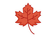 Maple Leaf Illustration Icon, an Icon by Pexelpy (Thumbnail 1 of 2)
