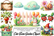 Cute Farm Garden Clipart, an Illustration by DreamPrint404 (Thumbnail 1 of 6)
