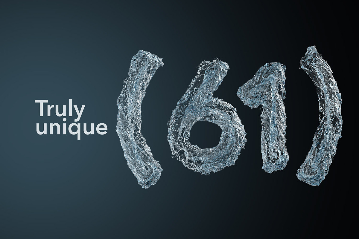 PSD Liquid Water 3D Letters, an Object Graphic by GK Creative (Photo 4 of 7)
