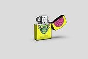Metallic Lighter Mockup - 8 views, a Merchandise Mockup by Illusiongraphic (Thumbnail 9 of 21)