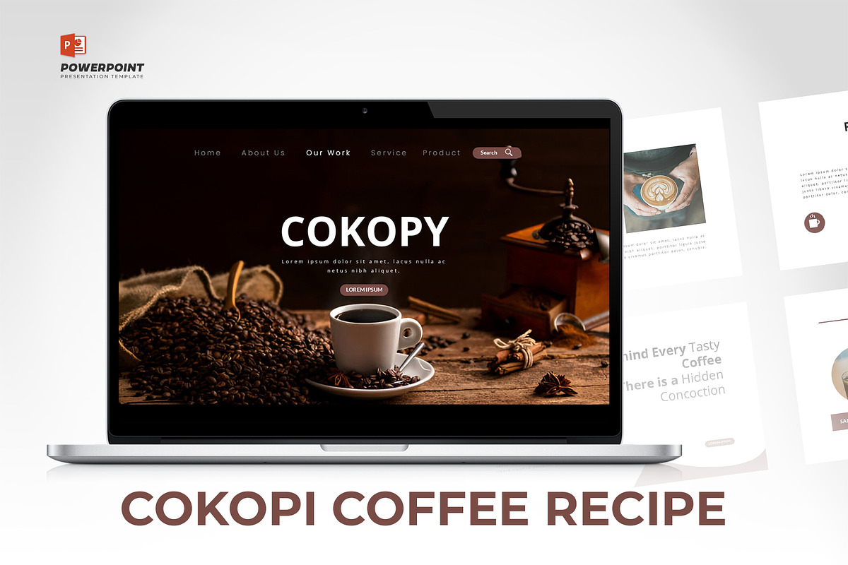 Coffee Shop Portofolio Powerpoint, a Presentation Template by Glowin_studio (Photo 2 of 3)
