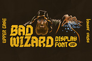 Bad Wizard Display Font, a Blackletter Font by ILLWOOKIE (Thumbnail 1 of 2)