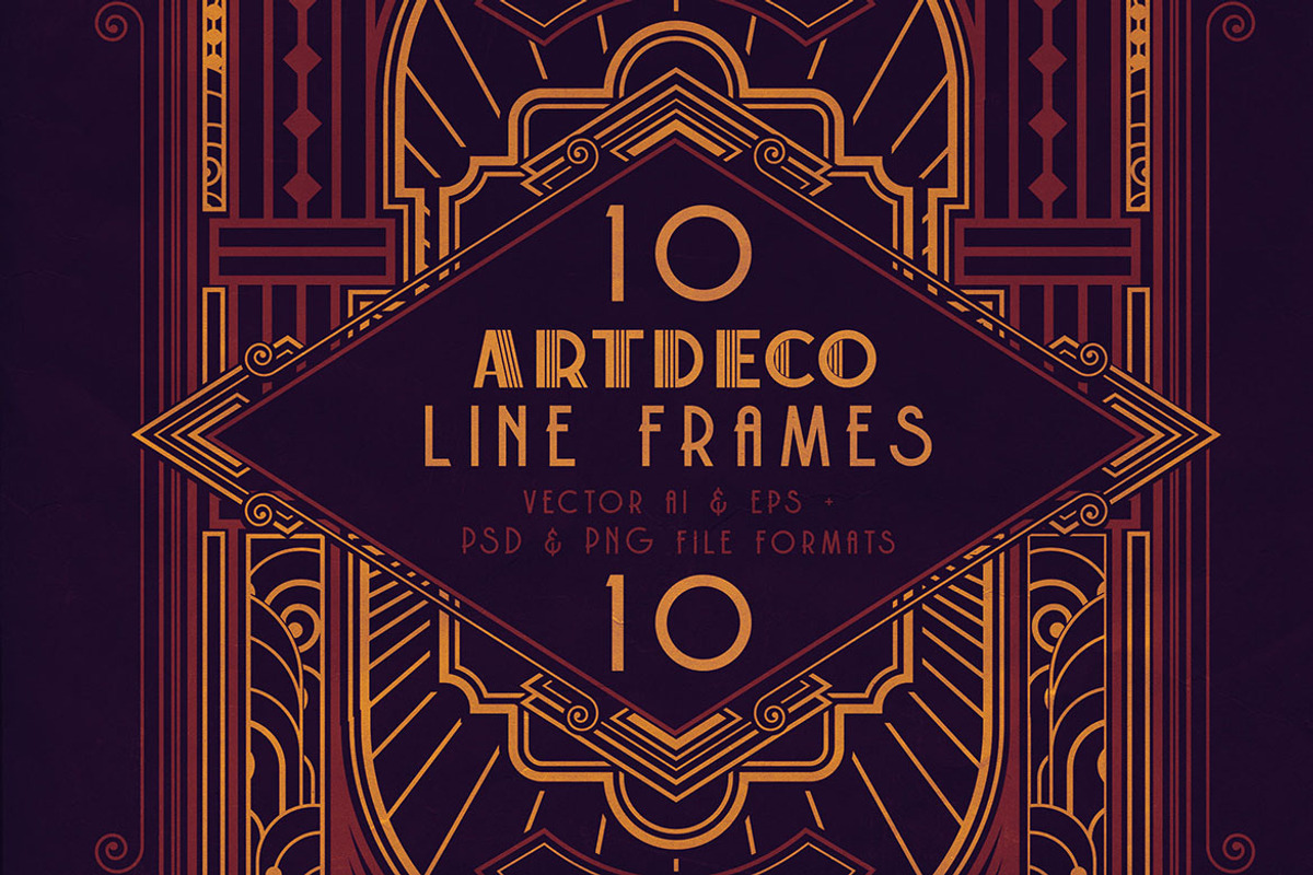 SALE Art Deco Toolkit, a Background Graphic by Cruzine (Photo 67 of 111)