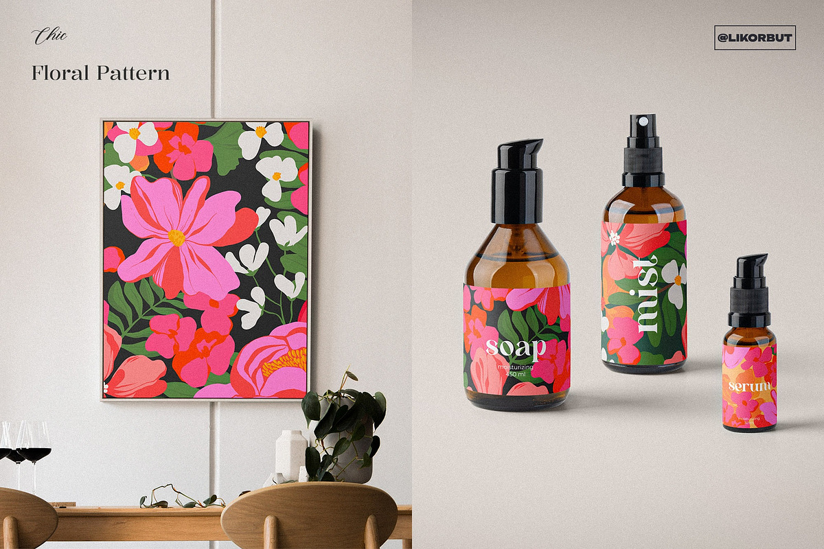 Bold Bloom Tropical Flower Pattern, a Pattern Graphic by likorbut (Photo 3 of 14)
