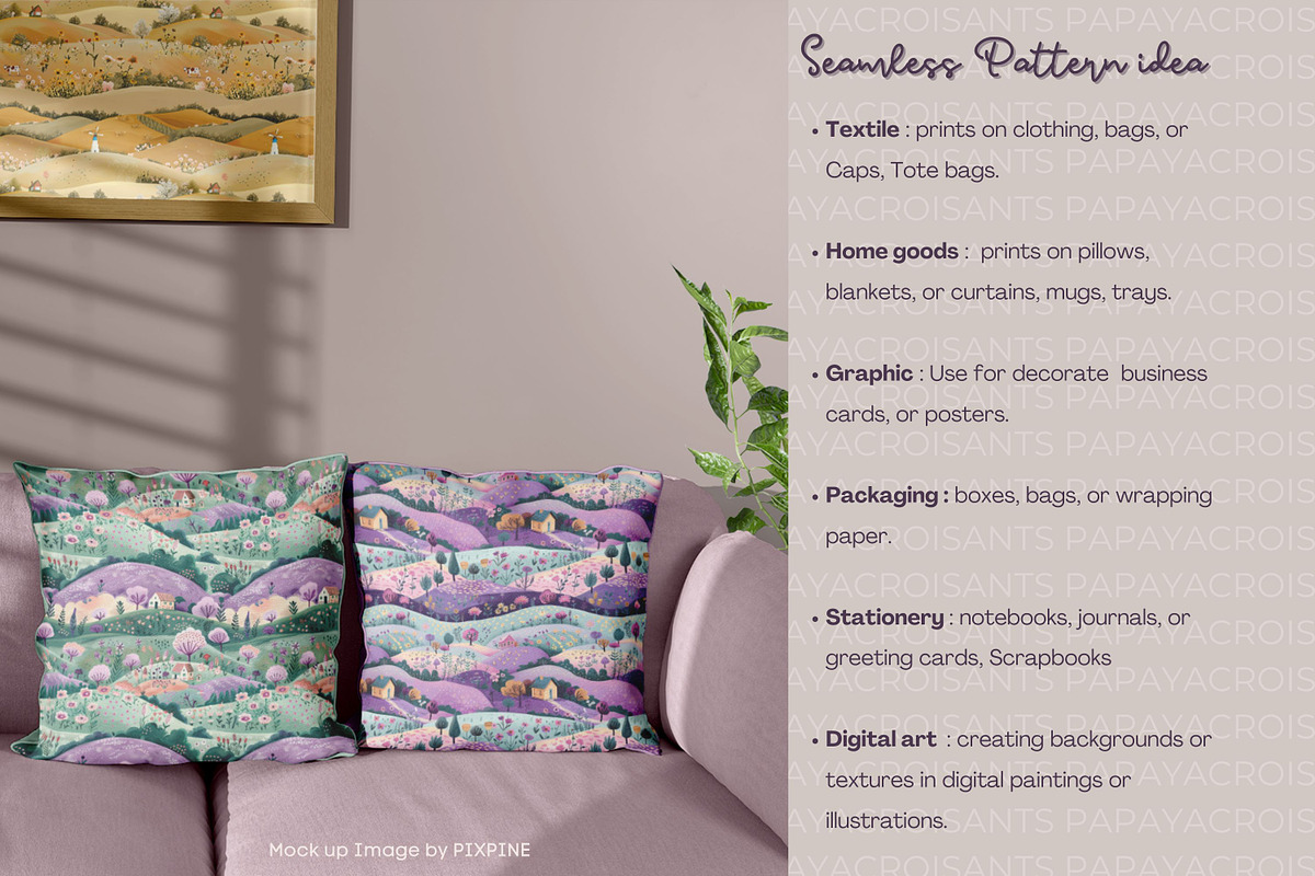 Happy Life Countryside Pattern, a Pattern Graphic by STUDIO CHOTI (Photo 9 of 9)