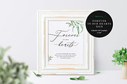 Forever in Our Hearts Sign, Aurora, an Invitation Template by Alice Bluefox (Thumbnail 1 of 6)