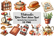 Kitchen-Themed Autumn Clipart Bundle, an Illustration by Daily.Designs (Thumbnail 1 of 5)