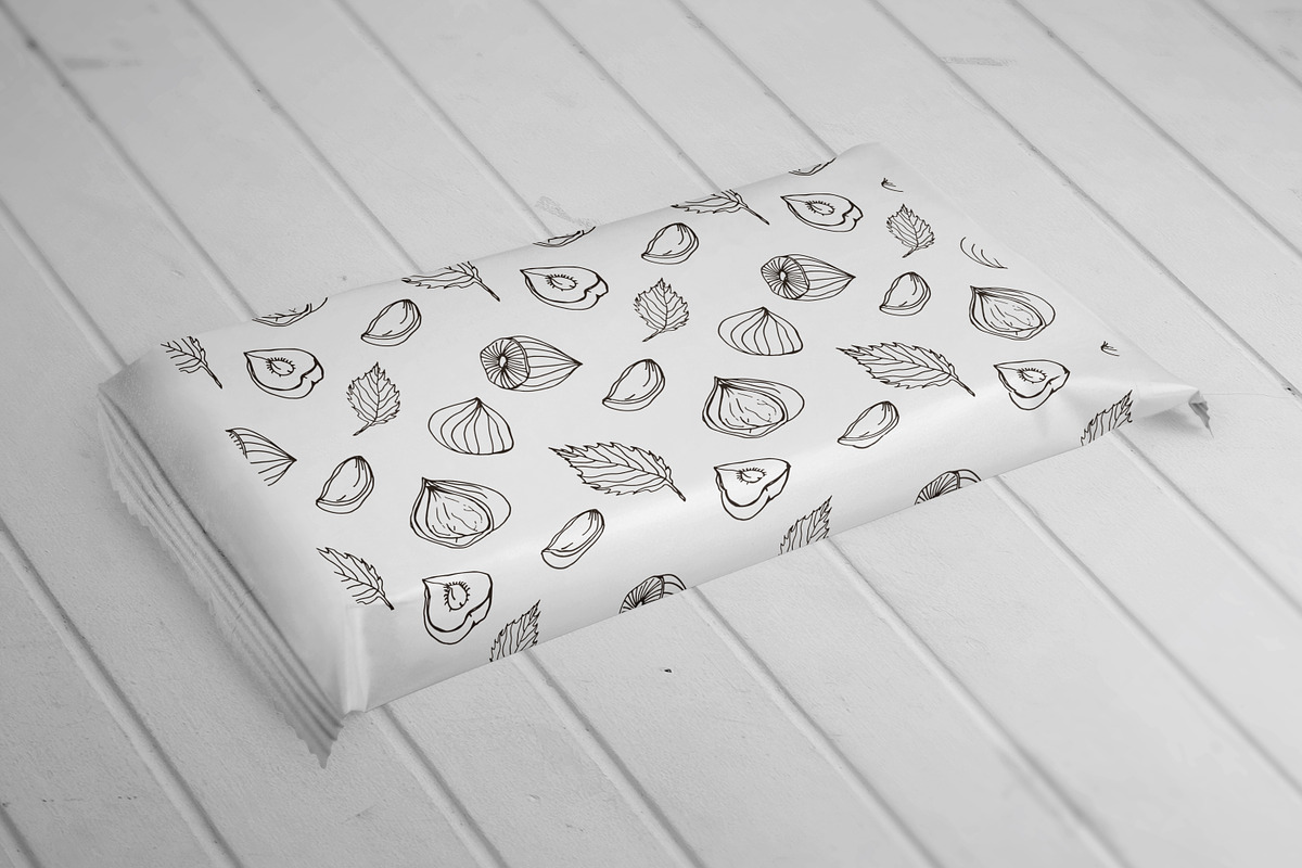 Nuts set + seamless patterns, a Food Illustration by Good Studio (Photo 8 of 8)