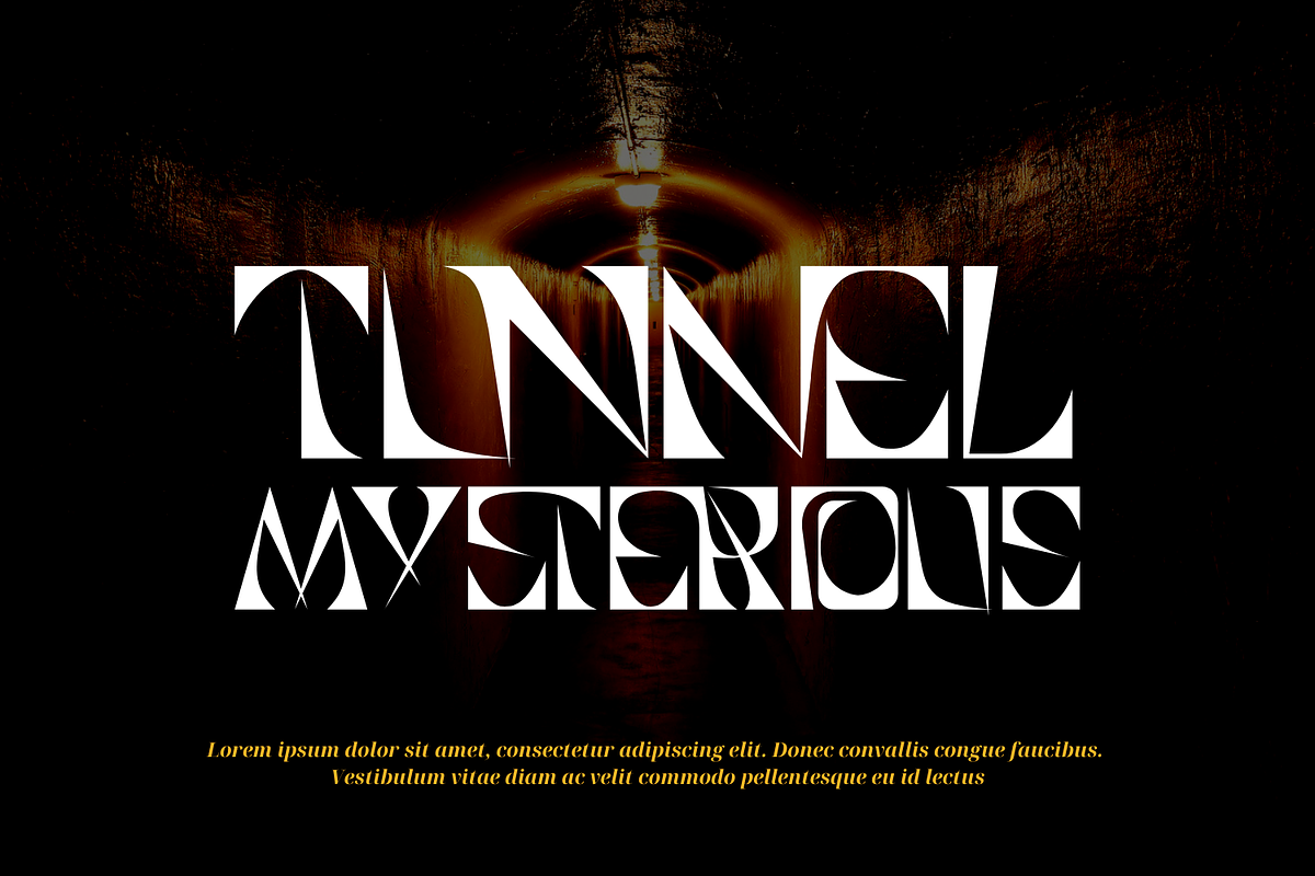 Engaging Stencil Font preview 3