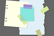 Paper notes stickers. Place, an Object Illustration by Things for designers (Thumbnail 2 of 3)